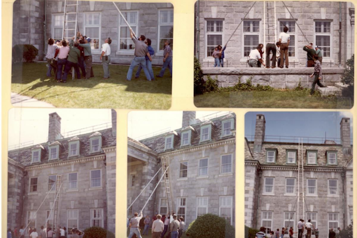 Ladder Drill At Colonel Green's Mansion